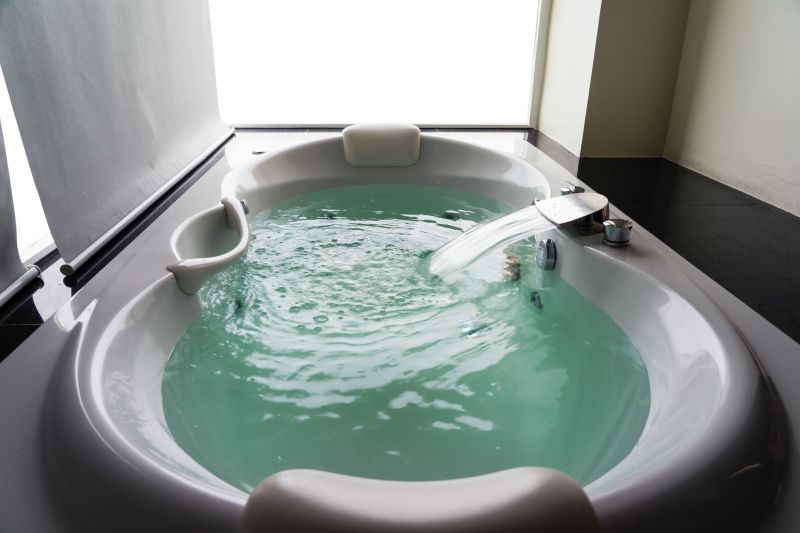 Spa-Style Corner Bathtub